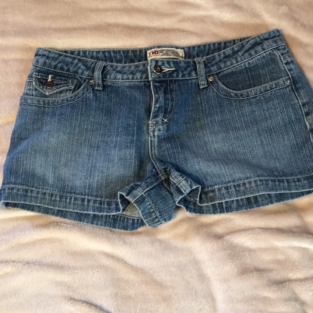 YMI blue jean shorts.